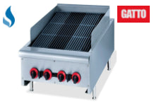 GATTO Gas 600mm Char (Radient) Griller - Counter Model
